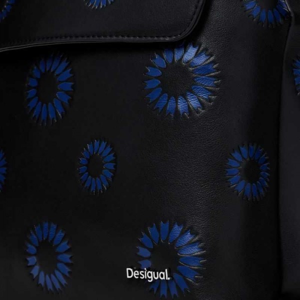 Desigual - Sac à dos tournesols bleus...