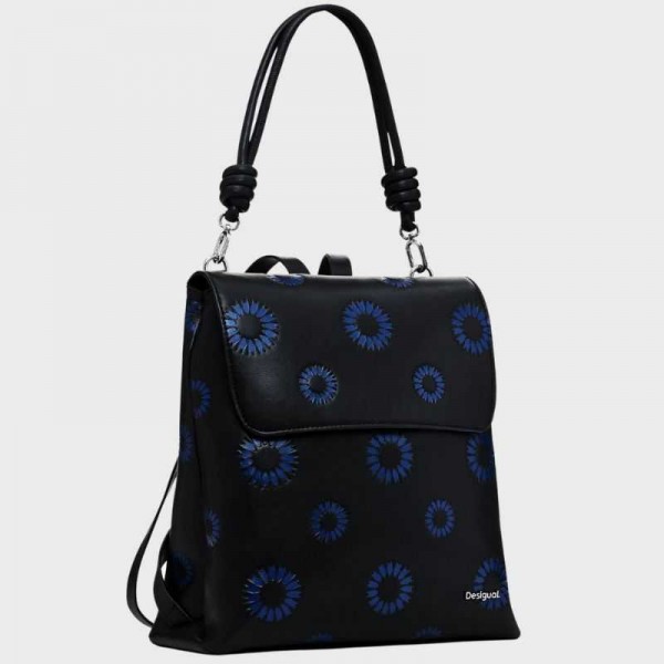 Desigual - Sac à dos tournesols bleus...