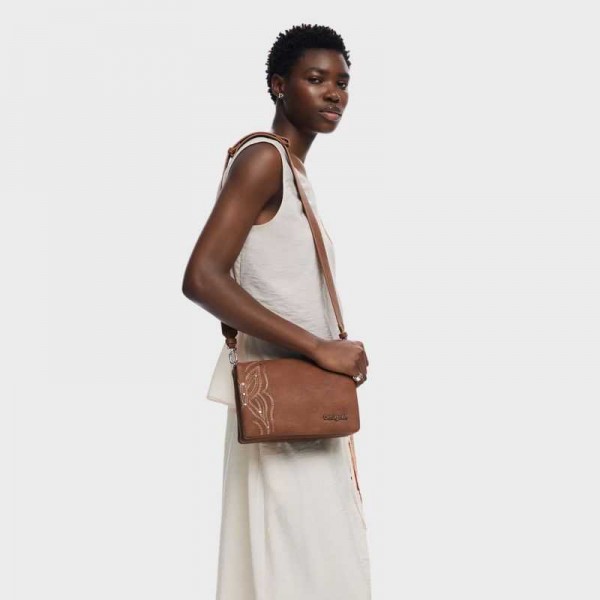 Desigual - Sac bandoulière à rabat...