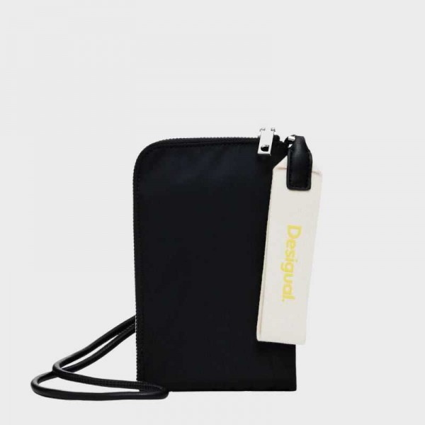 Desigual - Pochette noire en toile...
