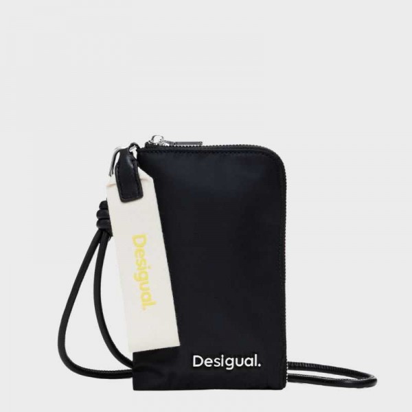 Desigual - Pochette noire en toile...
