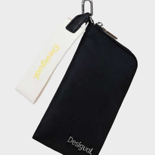 Desigual - Pochette noire en toile...