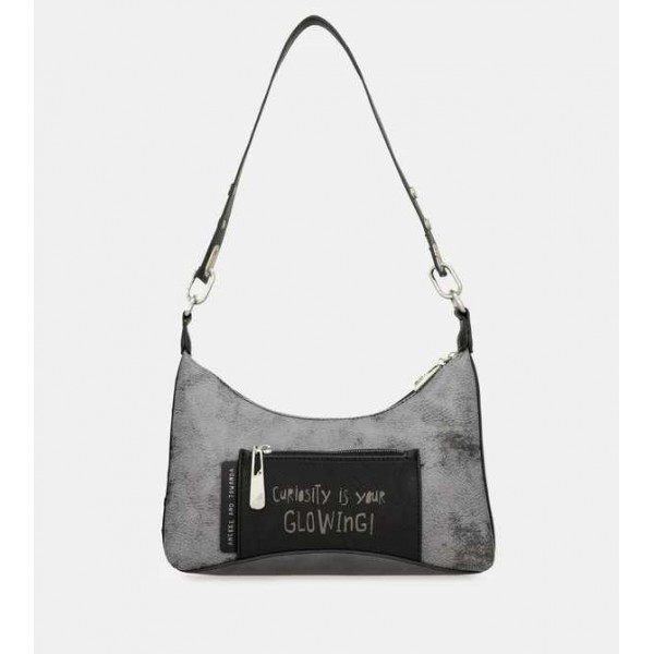 Anekke - Sac porté épaule noir clouté...