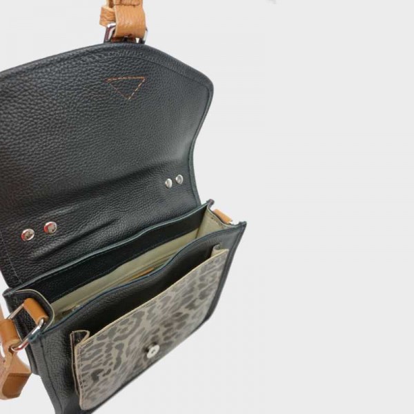 Anais - Cartable en cuir avec poche... Anais - Cartable en cuir avec poche...