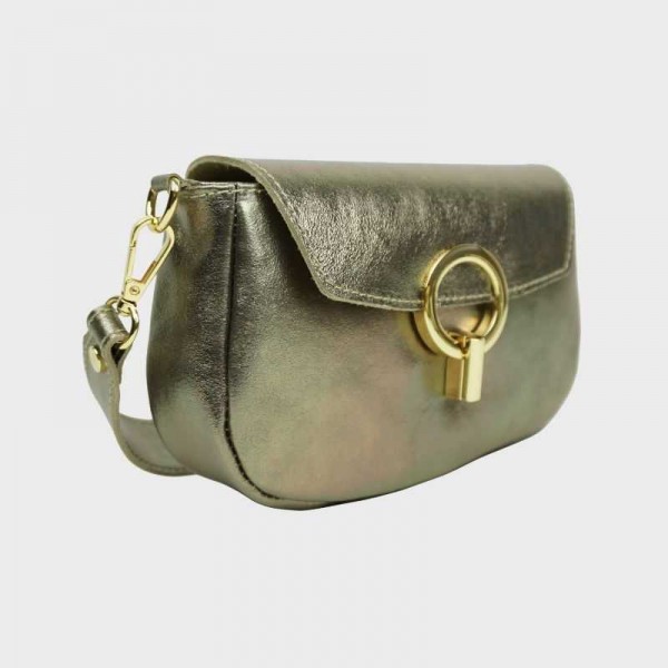 Anais - Sac bandoulière en cuir avec...