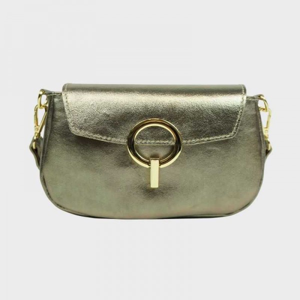 Anais - Sac bandoulière en cuir avec...