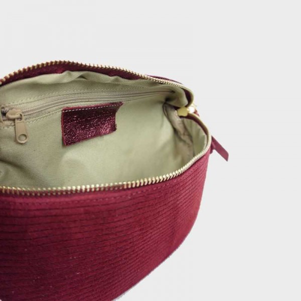 Anais - Sac banane en cuir bi-matière... Anais - Sac banane en cuir bi-matière...