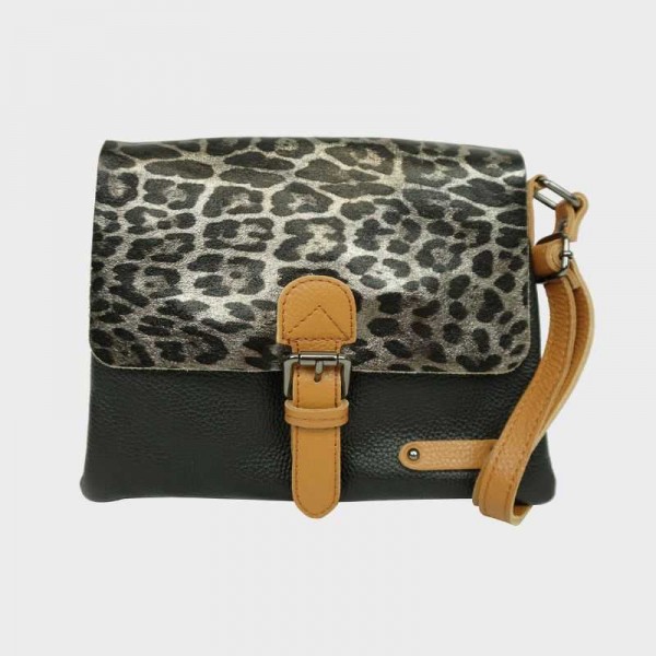 Anais - Sac porté épaule cuir avec...