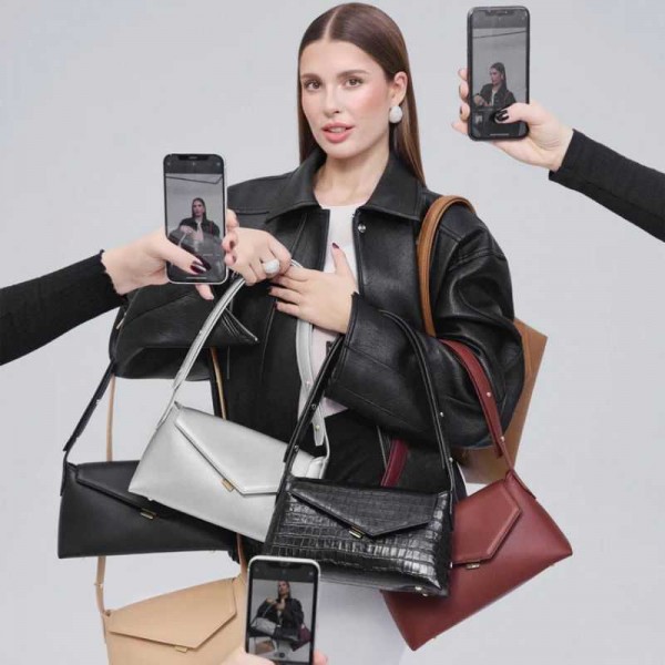 Zoé x Lancaster - Sac porté épaule en... Zoé x Lancaster - Sac porté épaule en...