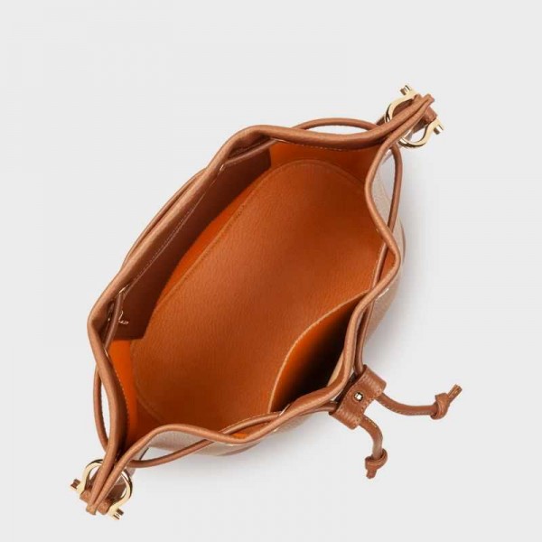 Lancaster - Grand sac bourse en cuir...