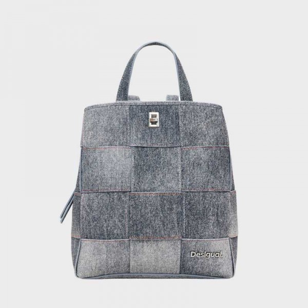 Desigual - Sac à dos jean tressé...