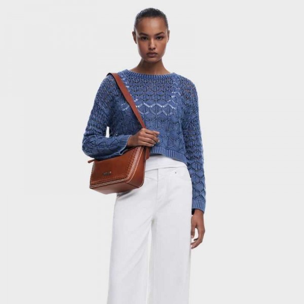 Desigual - Sac porté épaule tressé...