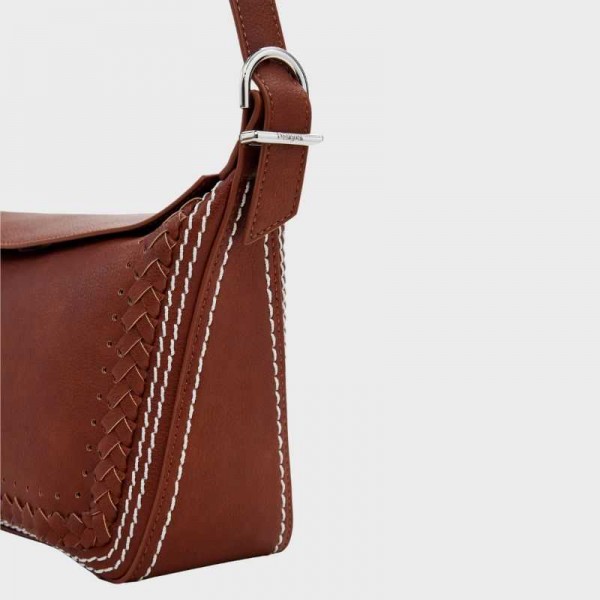 Desigual - Sac porté épaule tressé...