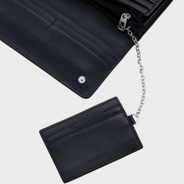 Desigual - Portefeuille tressé à...