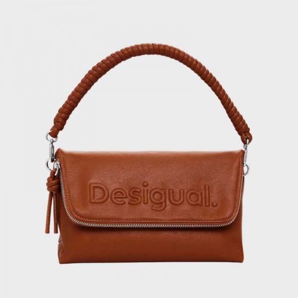 Desigual - Sac bandoulière camel...