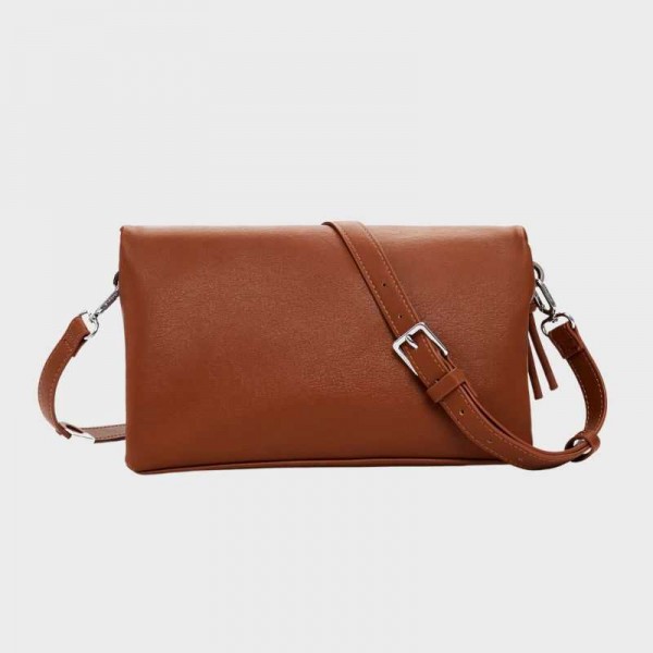 Desigual - Sac bandoulière camel...