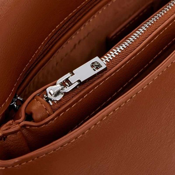 Desigual - Sac bandoulière camel...