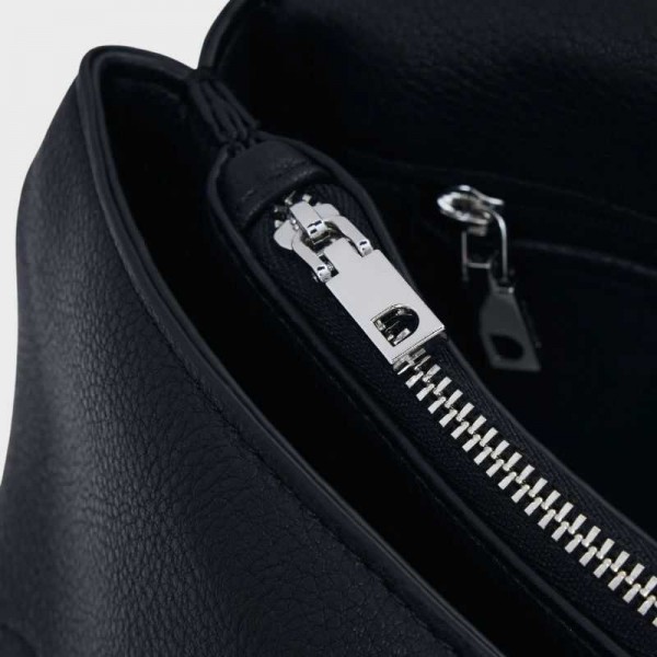 Desigual - Sac bandoulière noir effet... Desigual - Sac bandoulière noir effet...