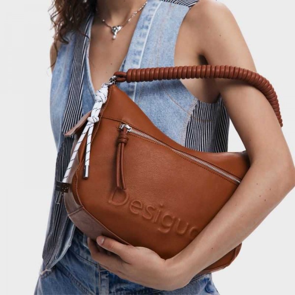 Desigual - Sac porté épaule camel... Desigual - Sac porté épaule camel...