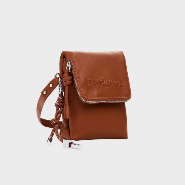 Desigual - Pochette téléphone camel...