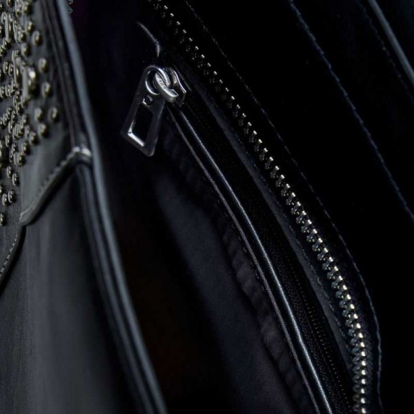 Desigual - Sac noir clouté 2en1 25saxpbt Desigual - Sac noir clouté 2en1 25saxpbt