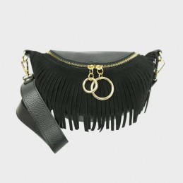 Anais - Sac banane en cuir...