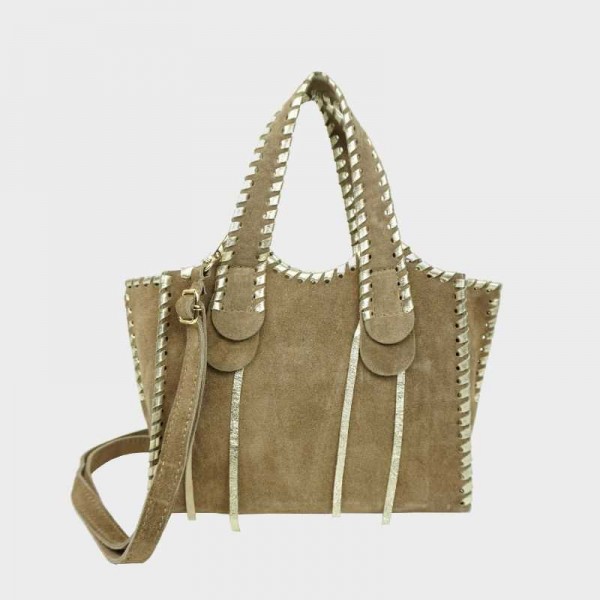 Anais - Sac à main en croûte de cuir...