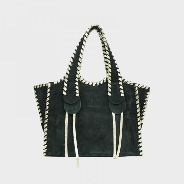 Anais - Sac à main en croûte de cuir...