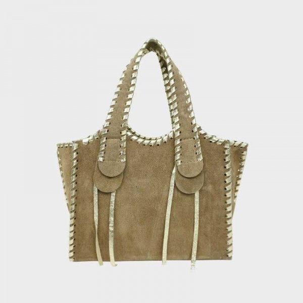 Anais - Sac à main en croûte de cuir...