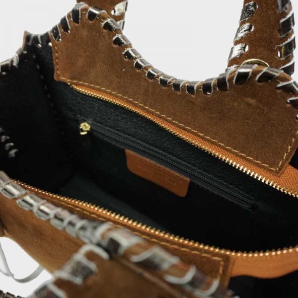 Anais - Sac à main en croûte de cuir... Anais - Sac à main en croûte de cuir...