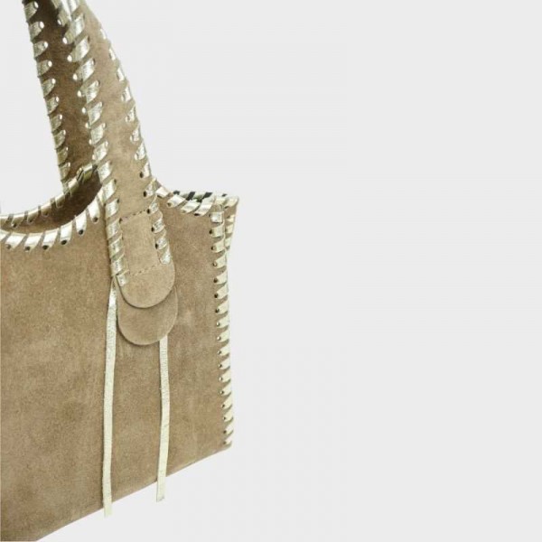 Anais - Sac à main en croûte de cuir...