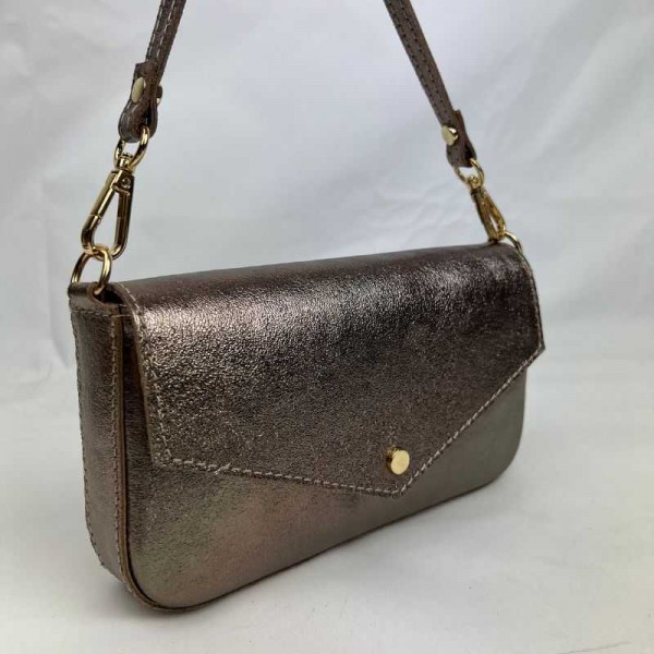 Anais - Petit sac bandoulière en cuir...