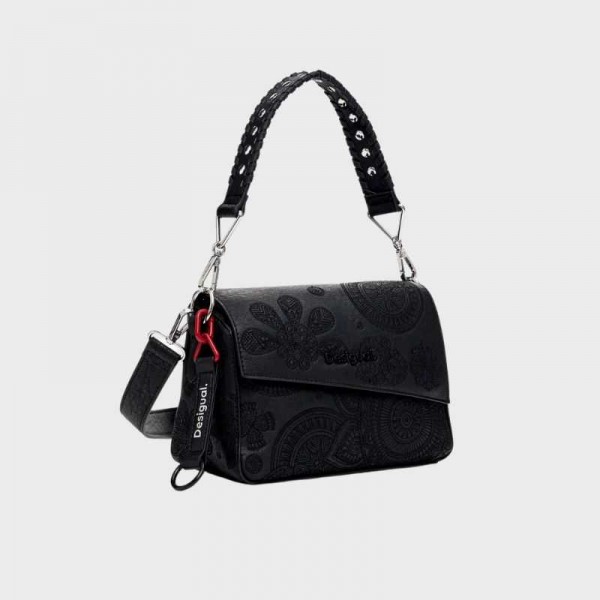 Desigual - Sac bandoulière brodé et... Desigual - Sac bandoulière brodé et...