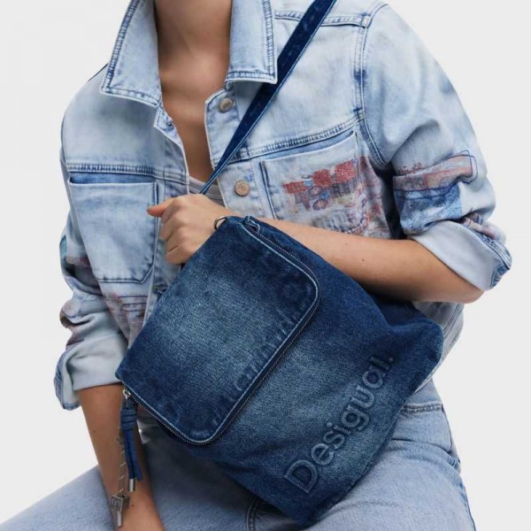 Desigual - Sac à dos en denim 25sakd05 Desigual - Sac à dos en denim 25sakd05