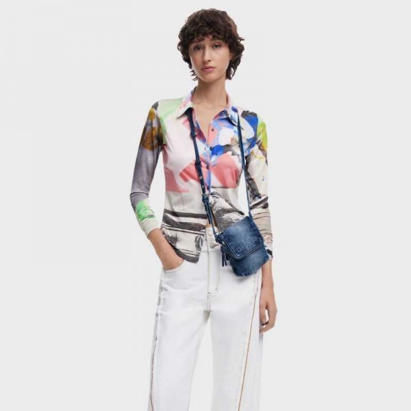 Desigual - Porte téléphone en denim...