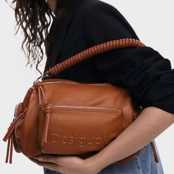 Desigual - Sac à main camel 25saxpaj