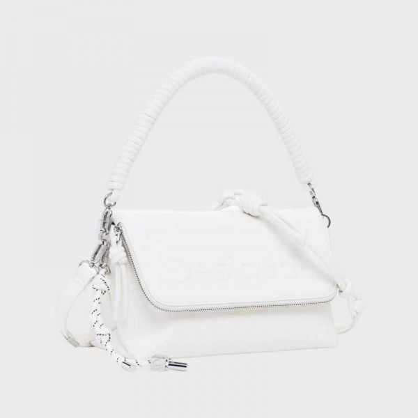 Desigual - Sac bandoulière blanc...