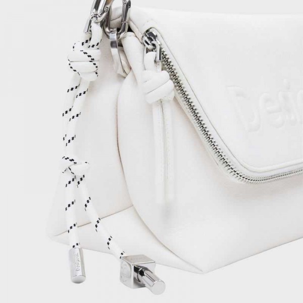 Desigual - Sac bandoulière blanc...