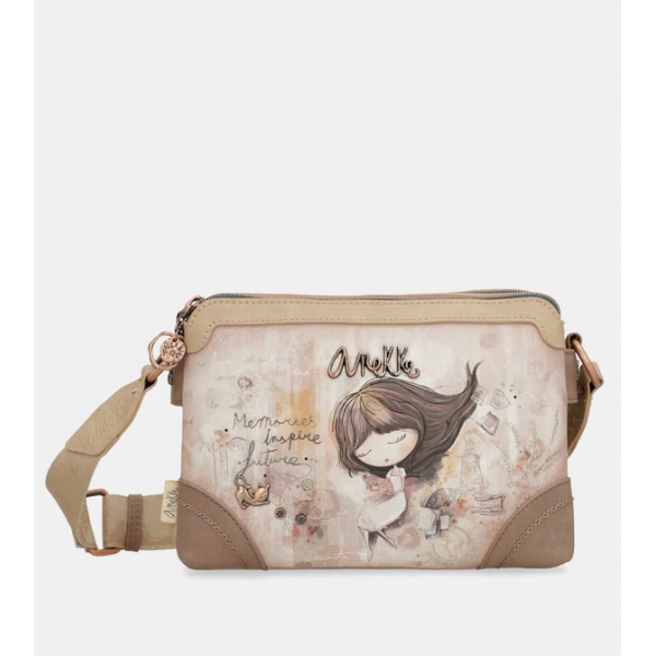 Anekke - Sac bandoulière double... Anekke - Sac bandoulière double...