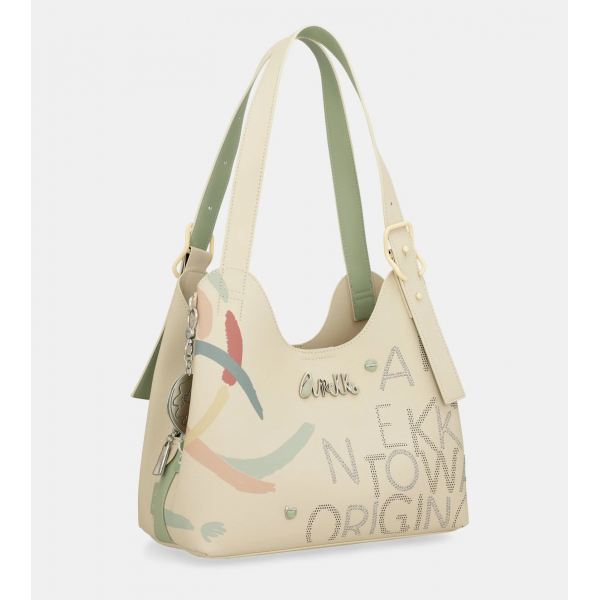 Anekke - Sac porté épaule beige Alma... Anekke - Sac porté épaule beige Alma...