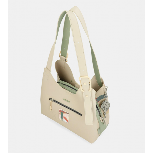 Anekke - Sac porté épaule beige Alma... Anekke - Sac porté épaule beige Alma...