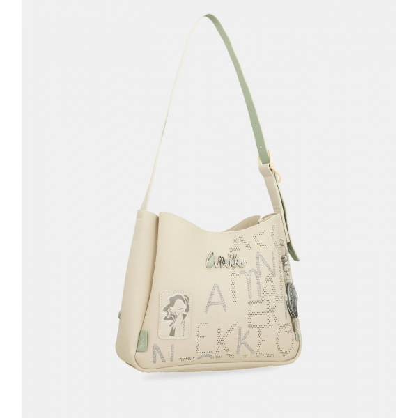 Anekke - Sac porté épaule beige Alma...