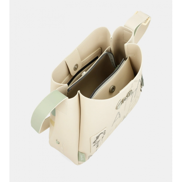 Anekke - Sac porté épaule beige Alma...