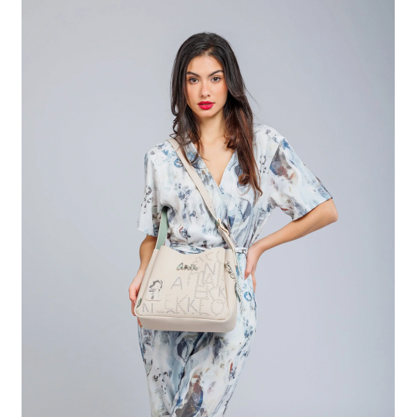 Anekke - Sac porté épaule beige Alma...
