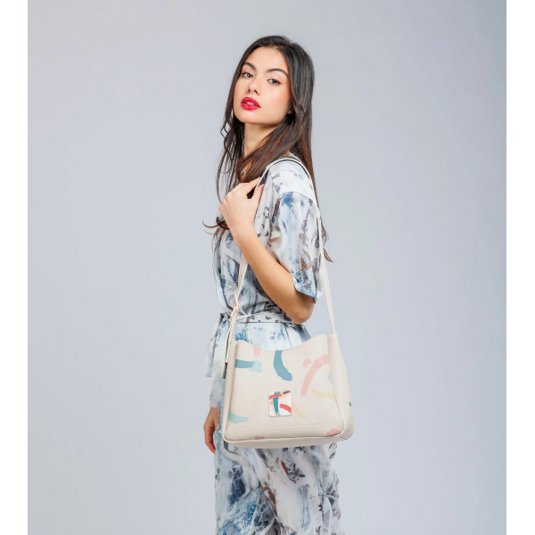 Anekke - Sac porté épaule beige Alma...