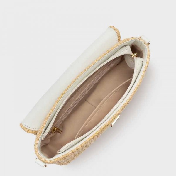 Lancaster - Sac baguette en osier... Lancaster - Sac baguette en osier...