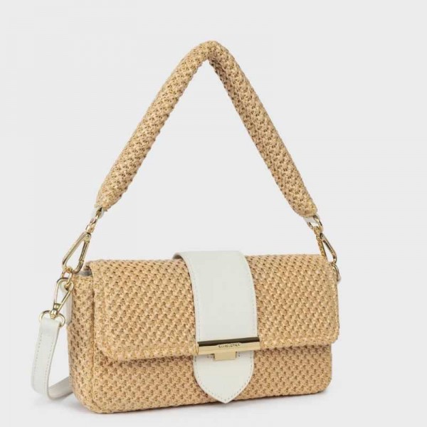 Lancaster - Sac baguette en osier... Lancaster - Sac baguette en osier...