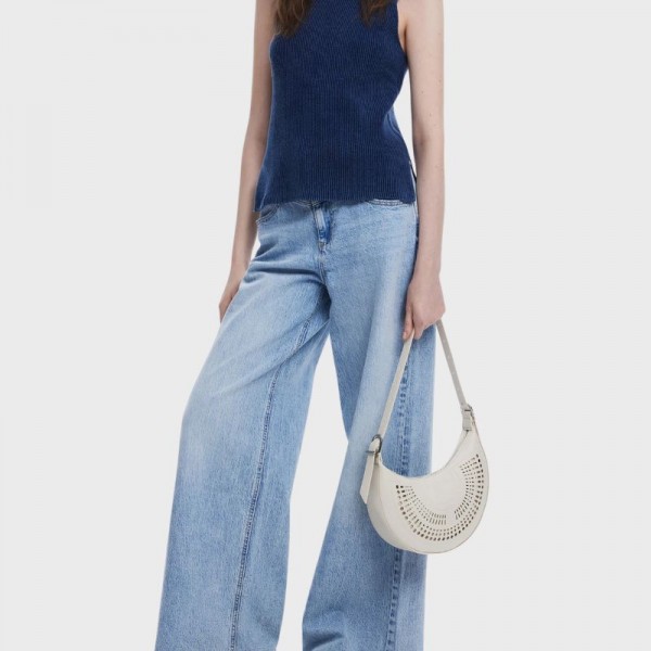 Desigual - Sac bandoulière perforé...