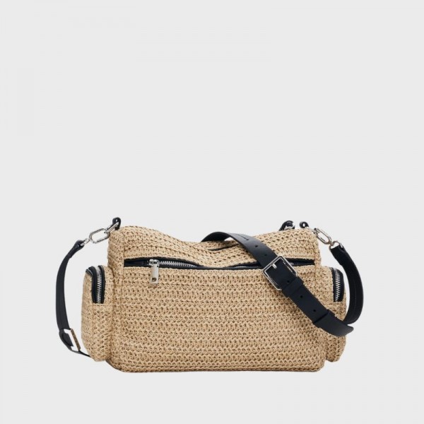 Desigual - Sac multipoches en raphia... Desigual - Sac multipoches en raphia...