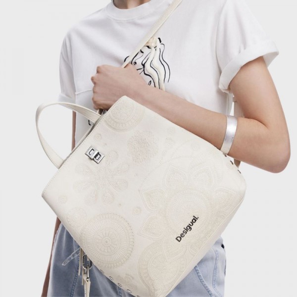 Desigual - Sac à dos mandalas beige... Desigual - Sac à dos mandalas beige...